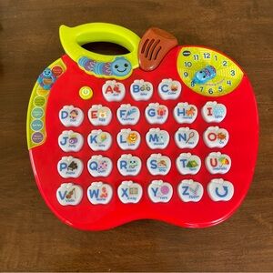Little Smart Vtech Alphabet Apple ABCs Sounds Music Letters Learning Pad Toy